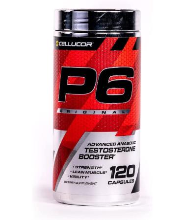 Cellucor P6 Original Testosterone Booster for Men  Build Advanced Anabolic Strength & Lean Muscle  Boost Energy Performance  Increase Virility Support  120 Capsules Testosterone Advanced Support 120 Count (Pack of 1) - Buy Online on GoSupps.com