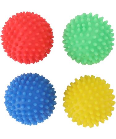 Reusable Clothes Dryer Balls Silicone Clothes Dryer Balls Durable Silicone Wrinkle Remover for Laundry (Red Yellow Blue Green 4 PCS) - Buy Online on GoSupps.com