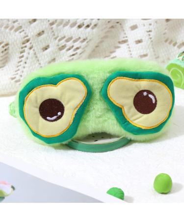 Healifty Cartoon Avocado Sleep Mask with Soft Plush Cover - for Women and Men - Ideal for Travel and Night Sleep - Buy Online on GoSupps.com