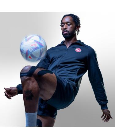 Spidertech Cotton Kinesiology Tape for Knee Support - Pre-Cut 4 Pack for Athletes & Physiotherapists - Pain Relief Black  - Buy Online on GoSupps.com
