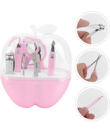 Ipetboom Camping Accessory Stainless Steel Nail Kit Hair Double Bun Nail Trimmer Deer Antler Headband Adult Mirroraid The Mirror 8 in 1 Mirrors Nail Clipper Kit Nail Scissors Manicure medium Pink - Buy Online on GoSupps.com
