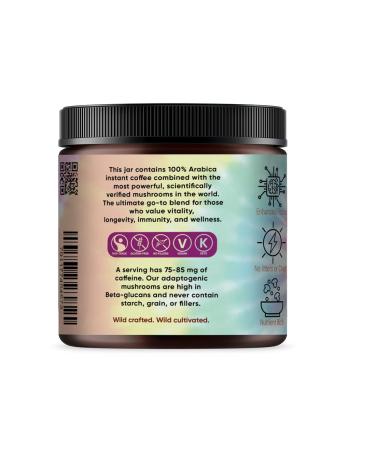La Republica Dreamer Organic Mushroom Coffee (30 Servings) | 7 Superfood Mushrooms | Fair Trade Arabica Coffee | Hirie Music Limited Edition - Buy Online on GoSupps.com
