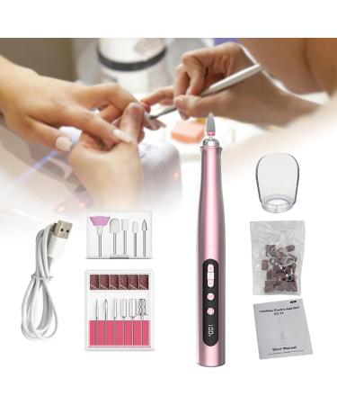 Milageto Nail Sander Nail File Lightweight for Acrylic Gel Nails Polish Portable Professional for Trimming Grinding Manicure Polishing Pink - Buy Online on GoSupps.com