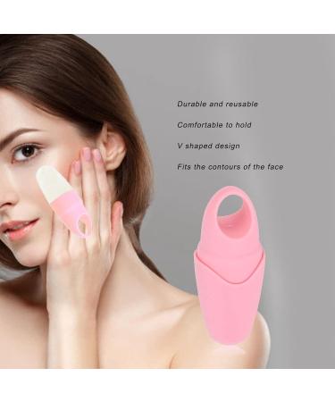 V Shaped Silicone Face Ice Mold - DIY Calming Eye Treatment & Puffiness Remover (Pink) | International Shipping Available - Buy Online on GoSupps.com