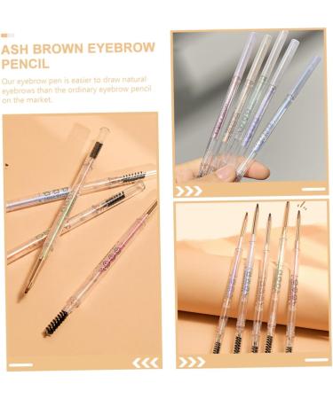 Lot de 5 Crayons Sourcils Fins Waterproof avec Pinceau Double Pointe Couleurs Naturelles Vari es R sistants la Transpiration Maquillage Longue Tenue pour Usage - Buy Online on GoSupps.com