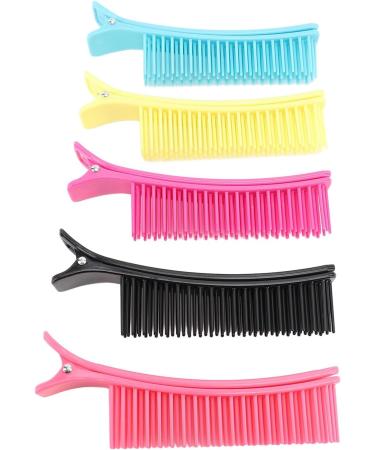 Double Layer Hair Sectioning Clip 5 Pairs ABS Clips for Easy and Durable Grip Clip for Hairstylists At Home Hair Salon - Buy Online on GoSupps.com