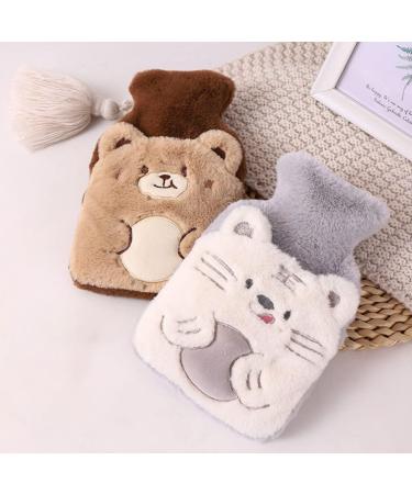 Pl sch Heat Bag & Bottle Cover | Wulmilet Cartoon Heated Cuddly Toy for Cramps - White Rubber Hot Water Kettle - Buy Online on GoSupps.com