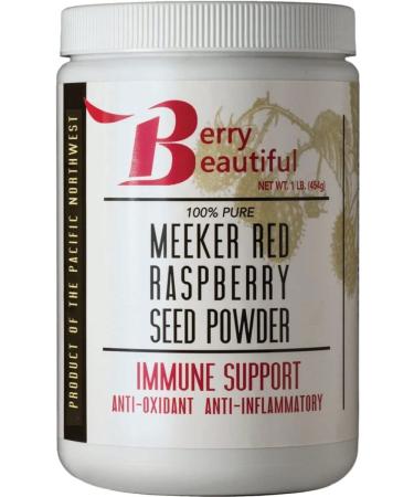 Meeker Red Raspberry Seed Powder - Natural Source of Ellagic Acid & Ellagitannins - Milled from Locally Grown Raspberry Seed - 1 lb / 454 g 16 Ounce (Pack of 1)