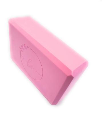 BE EVA FOAM YOGA BLOCK 9"x6"x3" Ultra Lightweight&Odorless,Exercise&Fitness for Balance&Deep Stretch Support,Latex-Free,Essential for Woman & Men Yoga,Pilates,Physical Therapy&Meditation poses Pink