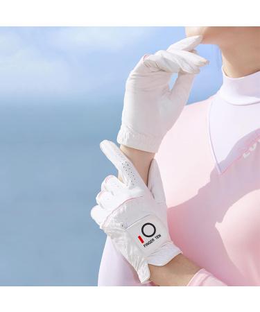 Premium Women's Finger Ten Golf Gloves | All-Weather Microfiber | 2-Piece Set for Left & Right Hand | Comfortable & Durable Sizes XS-XL - Buy Online on GoSupps.com