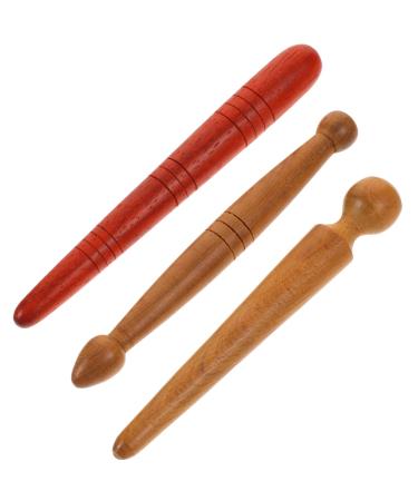 Fomiyes 3st acupuncture rod made of wood Thai massage tab wood Chinese massage device made of wood manual massage devices guasha massage device leg massage device wood china multifunction wood