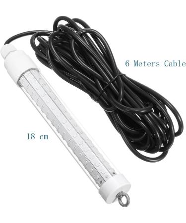 Nuzamas 10W LED Underwater Night Fishing Light - Cool White for Crappie, Shad, Squid - Submersible Light for Boat, Kayak Bait Fishing - Buy Online on GoSupps.com