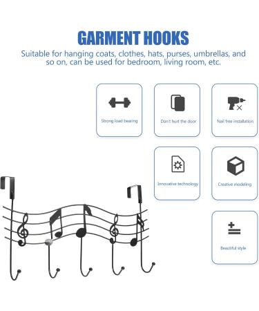 Towel Hooks Wall Mounted Hooks Over The Door Musical Note Wall Hooks Over The Door Towel Rack Music Note Hooks Hook Music Note Over Cupboard Hook Towel Hook - Buy Online on GoSupps.com