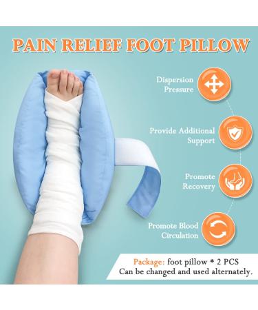 Heel Protectors Cushion - Pain Relief Foot Pillow for Pressure Sores & Surgery Recovery - 1 Pair - Buy Online on GoSupps.com