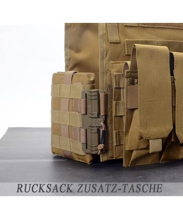 2-Piece Tactical Backpack Accessories - Molle Quick Lock Set & Removal Buckle (Green) | International Shipping - Buy Online on GoSupps.com
