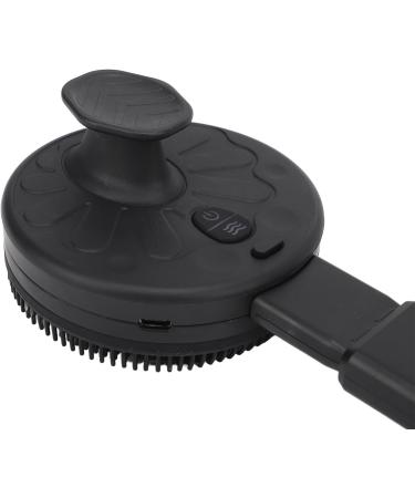 Electric Body Brush with Acoustic Vibration Telescopic Handle and Soft Bristle Multiple Speed Settings Waterproof Silicone Bristles for Normal Oily Dry Sensitive Skin Types - Buy Online on GoSupps.com