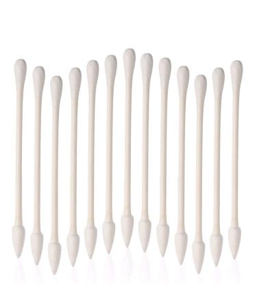800 Pieces Cotton Swabs, Round Pointed Tipped with Paper Stick, Quality Cotton Heads- Sturdy Handle - Multipurpose, 4 Packs, 200 Pieces 1 Pack