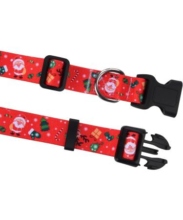 Mihqy Christmas Dog Collar & Leash Set | Adjustable High-Quality Dog Collar for Small Medium & Large Dogs (XS 20-30 cm) - Buy Online on GoSupps.com