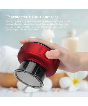 Gugxiom Electric Cupping Set & GUA SHA Massage Cup Pain Relief for Neck Shoulder & Back - Premium Cupping Device (Red) - Buy Online on GoSupps.com