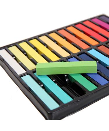 Hair Chalk for Girls - 24 vibrant Colors for Temporary Hair Color | Perfect for Parties Graduation & Holidays | Kids & Children's Day Gifts - Buy Online on GoSupps.com