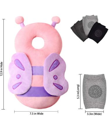 Okydoky Baby Safe Protector Cushion & Baby Knee Pads for Crawling Toddlers Safety Pad Adjustable Backpack Baby Back Protection for Walking & Crawling Butterfly.CA - Buy Online on GoSupps.com