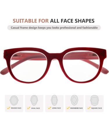 Eyekepper Oversize Reading Glasses Women Stylish Readers +2.00 4-Pack - Mix Diopters - Buy Online on GoSupps.com