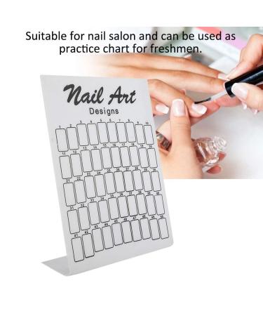 Nail Color Card & Nail Art Display - UV Gel & Polish Color Boards for Nail Studios | Premium Quality Nail Tools (White) - Buy Online on GoSupps.com