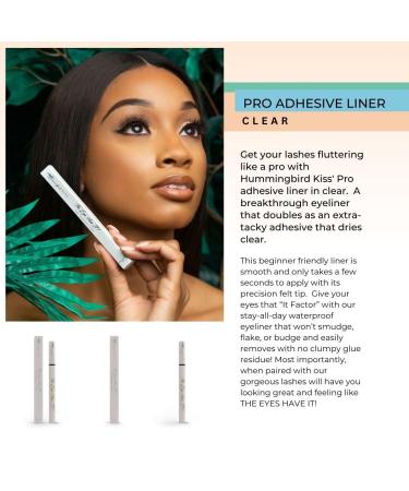 Hummingbird Kiss Clear Pro Adhesive - Waterproof & Smudge Proof False Eyelash Glue | 'The Eyes Have It' International Shipping - Buy Online on GoSupps.com