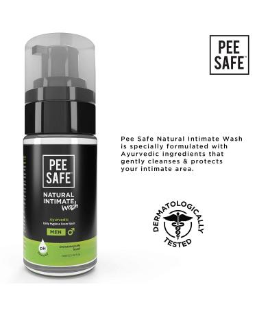 Pee Safe Men's Intimate Wash 100ml - Ayurvedic Extracts for Natural Care - Buy Online on GoSupps.com