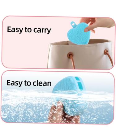 the face handheld eye protection face scrub brush constant temperature face washing brush Heart-shaped cleaning brush silicone facial scrubber Silica gel - Buy Online on GoSupps.com
