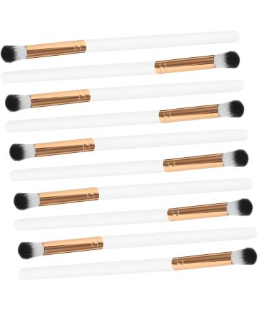 FOMIYES 50 Pcs Makeup Brush Makeup Eyeshadow Brush Eye Shadow Brush for Makeup White Wooden Handle 17.50X1.00X1.00CMx5pcs Whitex5pcs - Buy Online on GoSupps.com