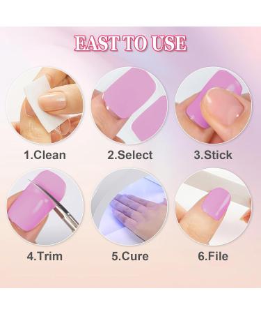  BoloShine Boloshine 20-Piece Semi-Cured Gel Nail Stickers - Full Coverage - UV Gel Strips for Women and Girls - Manicure - Buy Online on GoSupps.com