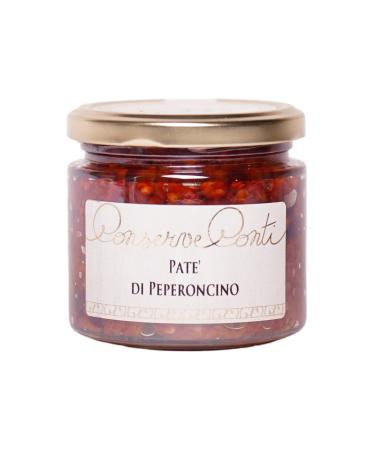 Canned Conti Extra Virgin Olive Oil Hot Chili Pate | 212ml Jar | Handmade Sicilian