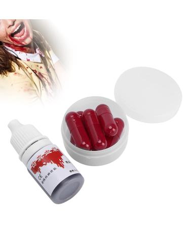 Fake Blood Capsules for Halloween Makeup | Cosplay Props & Party Trick Supplies - International Shipping Available - Buy Online on GoSupps.com