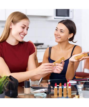 Buy 4 Refillable Bamboo Lipstick Tubes - Eco-Friendly Containers for DIY Lip Balm & Care Cream - Buy Online on GoSupps.com