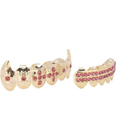 Gold Teeth Brace Set Teeth Brace Teeth Jewelry For Halloween Party Hip Hop Show Halloween Brace Set Gold For Oral Metal Teeth Decoration Gadget () - Buy Online on GoSupps.com