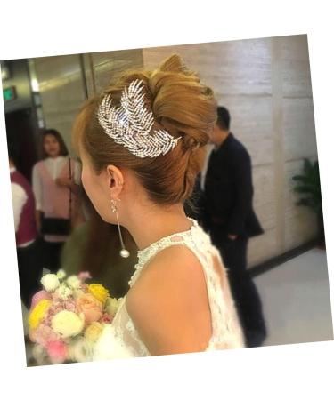 MAGICLULU 1pc Wedding Hairpin Leaf Art Hair Comb Leaf Hair Clips Leaf Hair Accessories Leaf Hair Comb Hair Comb Pin Leaf Combs Exquisite Hair Accessories Bridal Hair Comb Wedding Hair Comb - Buy Online on GoSupps.com
