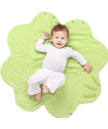 Wallaboo Baby Blanket Fleur 100% Cotton | Green | 85 x 85 cm | Supersoft for Pram Moses Basket Crib Car Seat Travel | Newborn to 10 months - Buy Online on GoSupps.com