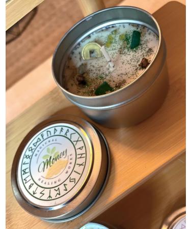 Aromatherapy Soy Candle 4oz | Money Drawing Vanilla Latte & Cinnamon Scented Candle for Relaxation & Abundance - Buy Online on GoSupps.com