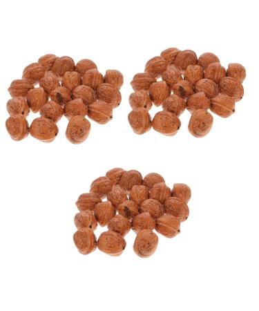 60 Pcs Walnut Photo Props Walnut Props Photo Props Walnut Faux Fruit Walnut Toy Artificial Nut Artificial Food Walnut Ornament Decor Models Walnut Model Birthday Present Red Dates As Shownx3pcs mediumx3pcs