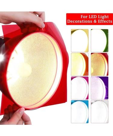 10 Pack Colored Lighting Gel Filters - Red Correction Gel Filter Sheets for Film, Video, Photo, Stage - 8.5x11 Inch Transparent Color Overlays - Buy Online on GoSupps.com