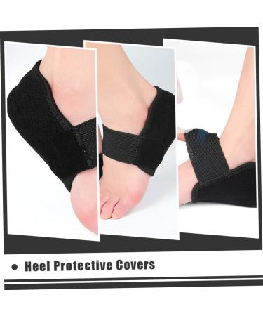 Beaupretty Heel Cover & Achilles Pad - Silicone Heel Guards for Ultimate Foot Protection | Breathable Gel Cushion | Black 12.8x8.2cm - Buy Online on GoSupps.com