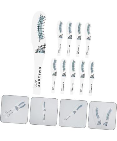 POPETPOP 10pcs Eyelash Measuring Ruler Lash Tools Lash Length Measuring Tool Eyelash Ruler Card Mascara Curly - Buy Online on GoSupps.com