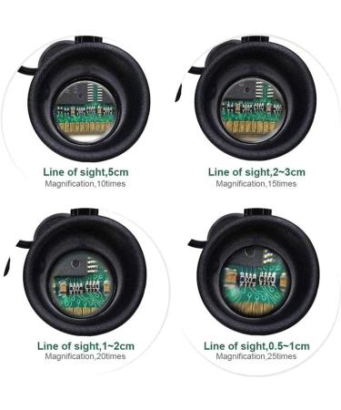 Headband Magnifier Head MountLighted Magnifying Glasses New Headband Head-Worn Glasses Magnifier 10X 15X 20X 25X LED Jeweler Watch Repair Magnifying Eye Glass Loupe Binocular Magnifier for Jewelry - Buy Online on GoSupps.com