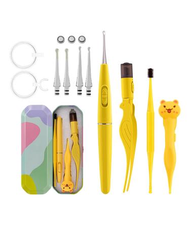 Rechargeable Ear Wax Removal Kit - 4-in-1 Tools with LED Light for Gentle and Effective Cleaning Suitable for Kids & Adults
