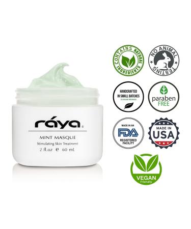 Raya Mint Masque (603) | Cooling Facial Mask for Combination Skin | Minimizes Pores and Refines Complexion - Buy Online on GoSupps.com