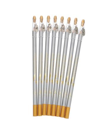Healvian 8pcs Pencil Sharpener Eyebrow Pencil Eyeliner with Sharpener Eyebrow Definer Makeup Tool 1 count (Pack of 1) As Shown