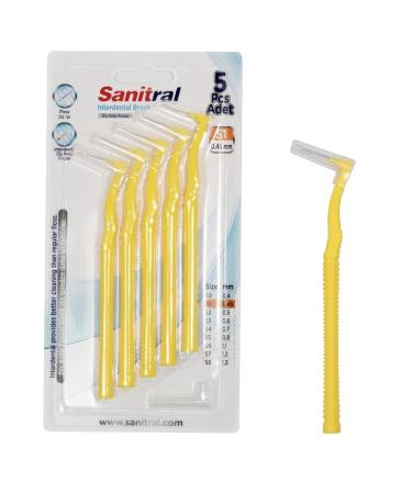 Interdental Brush Angle Angled Dental Brush for Teeth Cleaning-Excellent Access Between Teeth Size - 0.45 mm