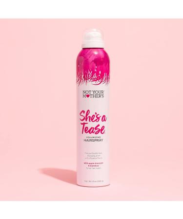 Not Your Mother's She's a Tease Hairspray (2-Pack) - 8 oz - Volumizing Hairspray - Firm Yet Flexible Hold Humidity Proof Flawless Finish 8 Ounce (Pack of 2) Apple Bamboo 8 Fl Oz (Pack of 2) - Buy Online on GoSupps.com