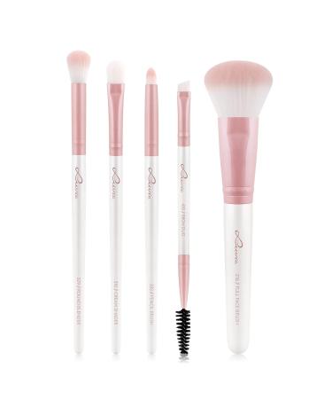 Shop Luvia Daily Selection Make-Up Brush Set | 5 Vegan Cosmetic Brushes for Powder Eyebrow & Eyes - Ships Internationally - Buy Online on GoSupps.com